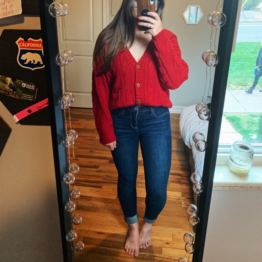 VINTAGE LL Bean Chunky Knit cardigan